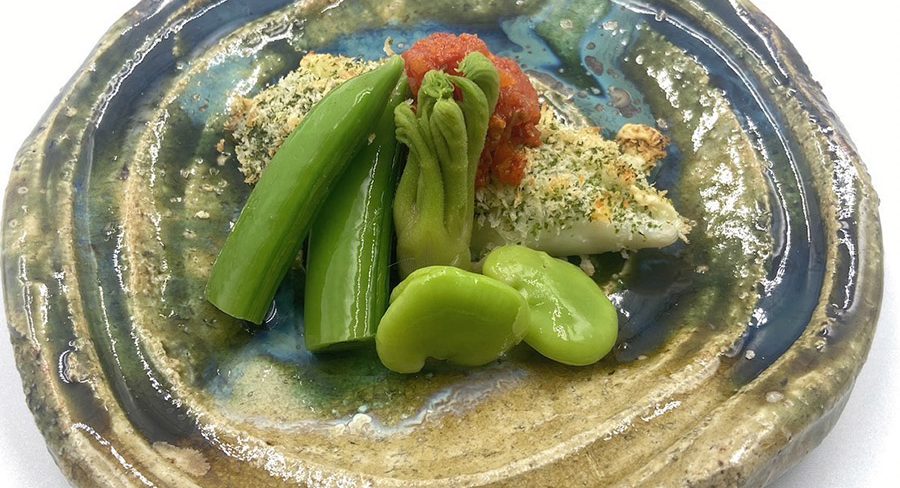 金目鯛のパン粉チーズ焼き